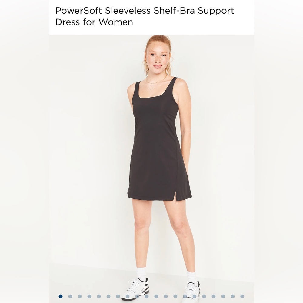 New Old Navy Powersoft Sleeveless Shelf Bra Support Dress for Women